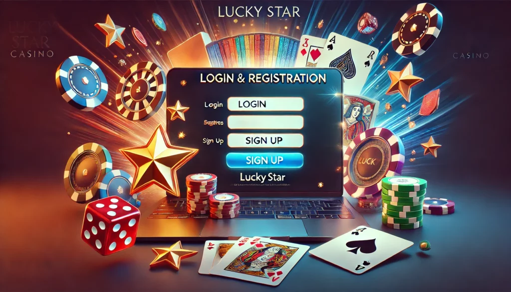 Lucky Star Casino login and registration processes for access to the Aviator